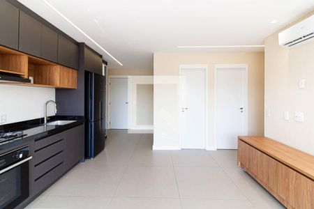 Sala/Cozinha de apartamento à venda com 2 quartos, 54m² em Barra Funda, São Paulo