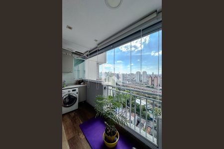 Varanda da Sala de apartamento para alugar com 1 quarto, 40m² em Brás, São Paulo
