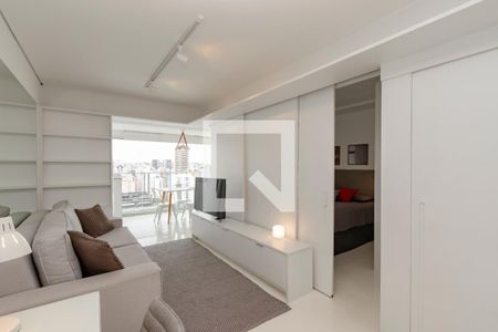 Sala de apartamento para alugar com 1 quarto, 42m² em Cidade Monções, São Paulo