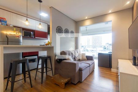 Sala de apartamento para alugar com 2 quartos, 55m² em Jardim Analia Franco, São Paulo