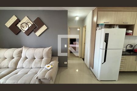 Sala  de apartamento para alugar com 2 quartos, 57m² em Vila Homero Thon, Santo André