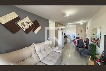 Sala  de apartamento para alugar com 2 quartos, 57m² em Vila Homero Thon, Santo André
