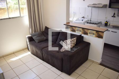 Sala de apartamento para alugar com 2 quartos, 45m² em Parque dos Lagos, Ribeirão Preto