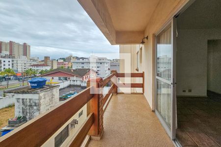 Varanda da Sala de apartamento para alugar com 1 quarto, 60m² em Jardim Praiano, Guarujá