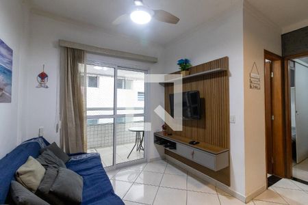 Sala de apartamento para alugar com 2 quartos, 54m² em Guilhermina, Praia Grande