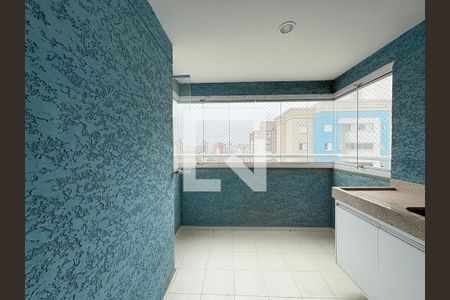 Varanda da Sala de apartamento para alugar com 2 quartos, 60m² em Vila Valparaíso, Santo André