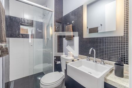 Banheiro de apartamento à venda com 1 quarto, 26m² em Pinheiros, São Paulo
