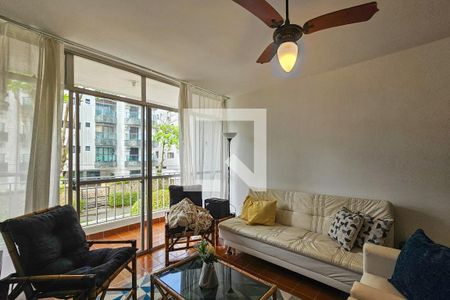 Sala de apartamento para alugar com 2 quartos, 106m² em Vila Julia, Guarujá