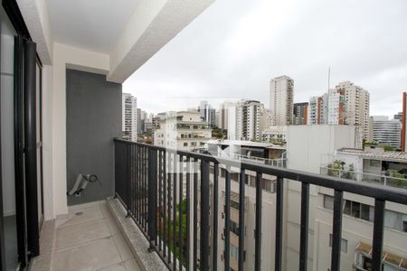 Varanda Sala/Cozinha de apartamento à venda com 1 quarto, 32m² em Pinheiros, São Paulo