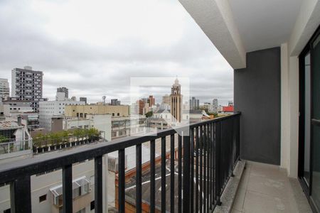 Varanda Sala/Cozinha de apartamento à venda com 1 quarto, 32m² em Pinheiros, São Paulo