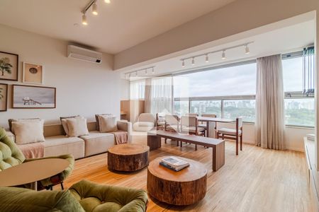 Sala de apartamento para alugar com 1 quarto, 66m² em Pinheiros, São Paulo