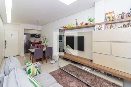 Sala de apartamento à venda com 2 quartos, 58m² em União, Belo Horizonte