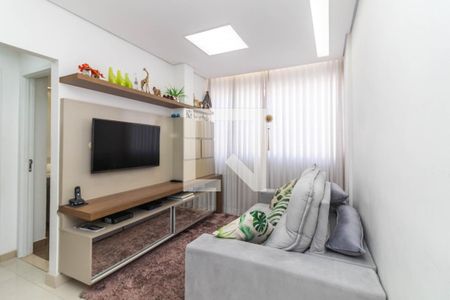 Sala de apartamento à venda com 2 quartos, 58m² em União, Belo Horizonte