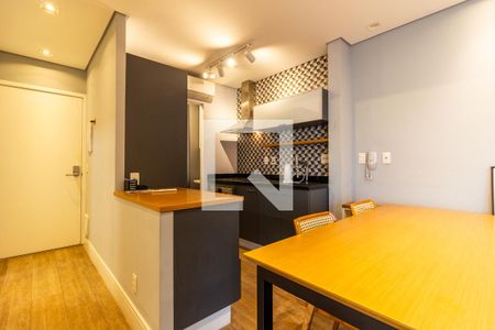 Sala/Cozinha de apartamento para alugar com 1 quarto, 57m² em Paraíso, São Paulo