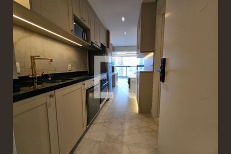 Cozinha de apartamento para alugar com 1 quarto, 30m² em Jardim das Acacias, São Paulo