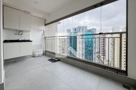 Varanda da Sala de apartamento para alugar com 1 quarto, 50m² em Vila Mariana, São Paulo