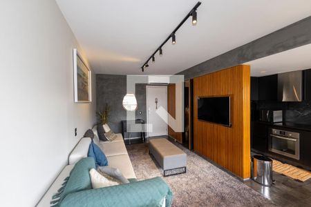 Sala  de apartamento para alugar com 1 quarto, 56m² em Vila da Serra, Nova Lima