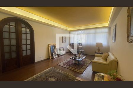 Sala de apartamento à venda com 4 quartos, 160m² em Lourdes, Belo Horizonte