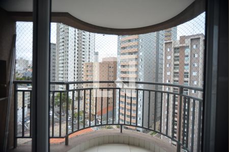 Varanda da Sala de apartamento à venda com 3 quartos, 115m² em Vila Valparaíso, Santo André