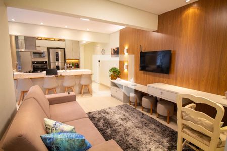 Sala de apartamento para alugar com 1 quarto, 57m² em Cidade Monções, São Paulo