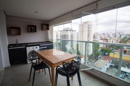 Varanda de apartamento para alugar com 1 quarto, 43m² em Brooklin, São Paulo