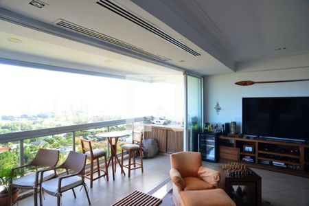 Sala de apartamento para alugar com 3 quartos, 185m² em Barra da Tijuca, Rio de Janeiro