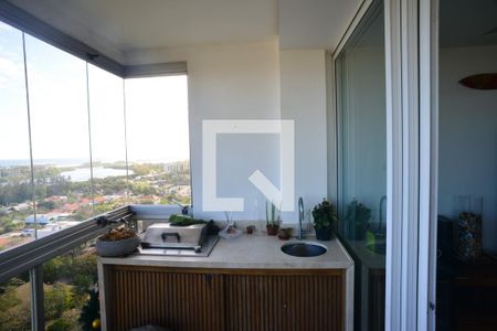 Varanda de apartamento para alugar com 3 quartos, 185m² em Barra da Tijuca, Rio de Janeiro