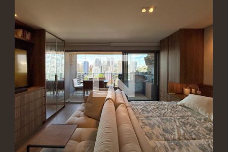 Sala de kitnet/studio à venda com 1 quarto, 43m² em Cidade Monções, São Paulo