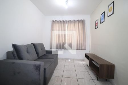 Sala de apartamento para alugar com 2 quartos, 54m² em Jardim Santo André, Santo André