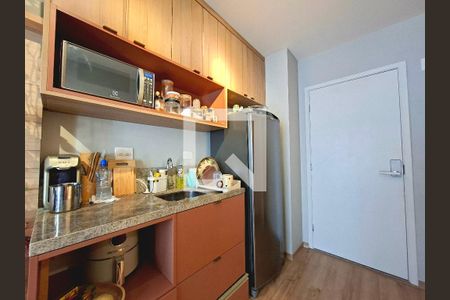 Sala/Cozinha de apartamento para alugar com 1 quarto, 41m² em Indianópolis, São Paulo