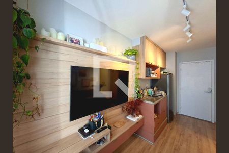 Sala/Cozinha de apartamento para alugar com 1 quarto, 41m² em Indianópolis, São Paulo