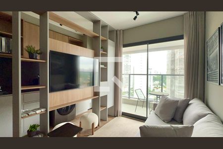 Sala de apartamento para alugar com 1 quarto, 41m² em Jardins, São Paulo
