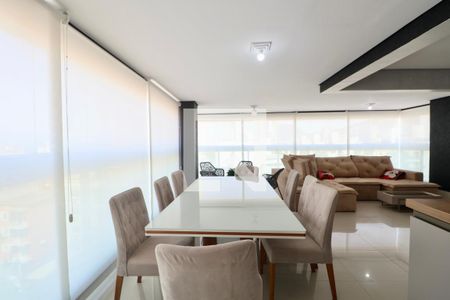 Sala de apartamento para alugar com 3 quartos, 120m² em Balneario Cidade Atlantica, Guarujá