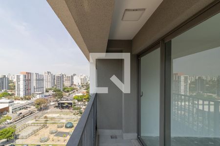 Varanda da Sala de apartamento à venda com 1 quarto, 74m² em Indianópolis, São Paulo