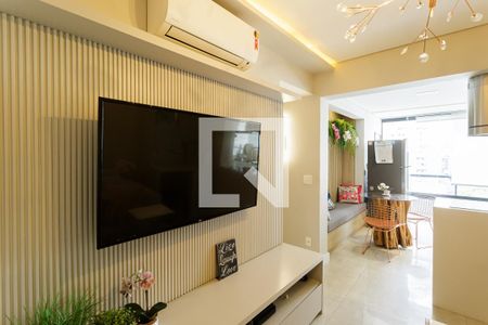 Sala de apartamento para alugar com 1 quarto, 50m² em Vila Olímpia, São Paulo