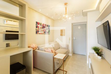 Sala de apartamento para alugar com 1 quarto, 50m² em Vila Olímpia, São Paulo