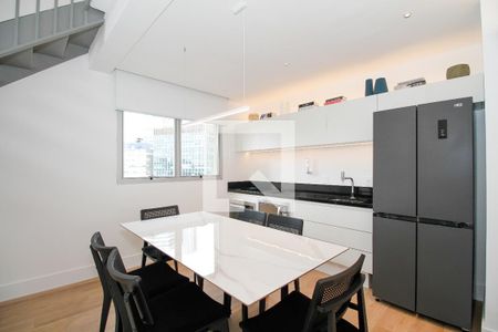 Sala/Cozinha de apartamento para alugar com 1 quarto, 80m² em Jardim Paulista, São Paulo