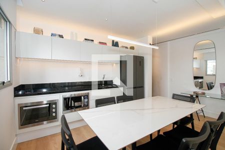 Sala/Cozinha de apartamento para alugar com 1 quarto, 80m² em Jardim Paulista, São Paulo