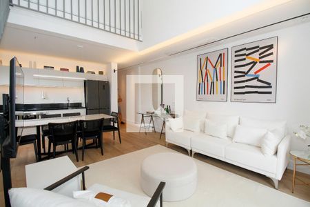 Sala/Cozinha de apartamento para alugar com 1 quarto, 80m² em Jardim Paulista, São Paulo