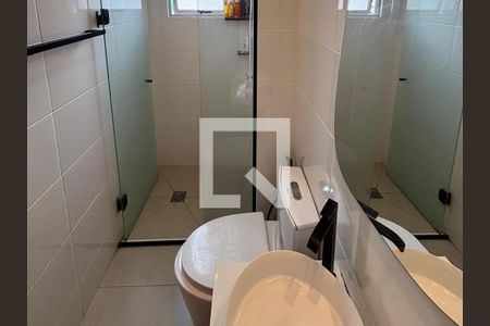 Banheiro da Suíte de apartamento à venda com 2 quartos, 54m² em Carmo, Belo Horizonte