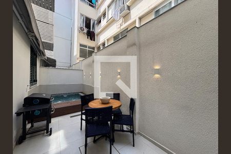 Varanda da sala de apartamento à venda com 1 quarto, 58m² em Copacabana, Rio de Janeiro