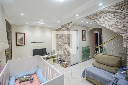 Sala de casa de condomínio para alugar com 3 quartos, 60m² em Jardim das Quatro Marias, São Bernardo do Campo