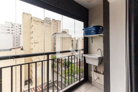 Varanda do Studio de kitnet/studio à venda com 1 quarto, 27m² em Campos Elíseos, São Paulo