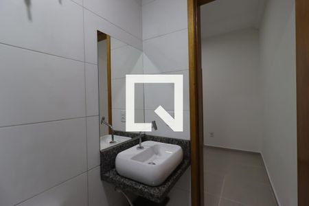 Banheiro de kitnet/studio para alugar com 1 quarto, 16m² em Vila Sao Pedro, Santo André