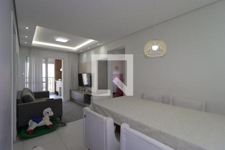 Sala de apartamento à venda com 2 quartos, 75m² em Jardim Bela Vista, Santo André