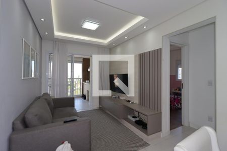 Sala de apartamento à venda com 2 quartos, 75m² em Jardim Bela Vista, Santo André