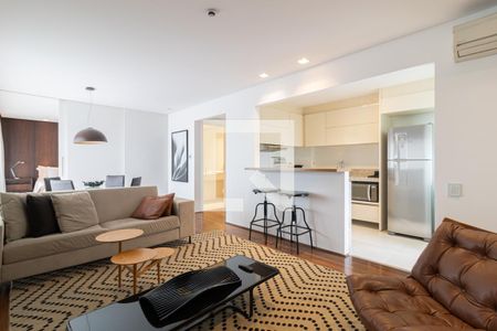 Sala de apartamento para alugar com 1 quarto, 95m² em Vila Olímpia, São Paulo