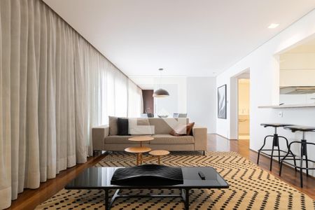 Sala de apartamento para alugar com 1 quarto, 95m² em Vila Olímpia, São Paulo