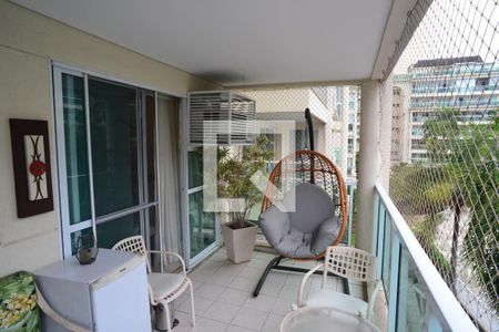 Varanda Sala de apartamento para alugar com 3 quartos, 130m² em Barra da Tijuca, Rio de Janeiro