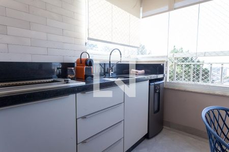 Varanda da Sala de apartamento à venda com 3 quartos, 95m² em Caiçaras, Belo Horizonte